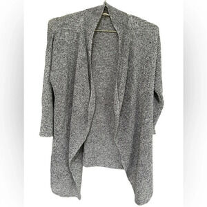 Eileen Fisher Open Knit Lightweight 100% Linen Cardigan Lagenlook Layer, Size L